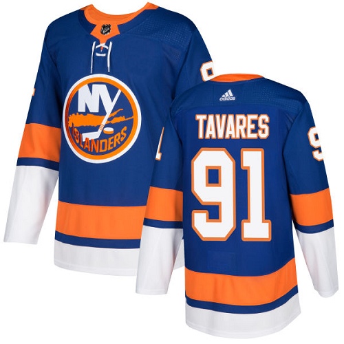 Herren New York Islanders Eishockey Trikot John Tavares #91 Authentic Königsblau Heim